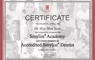 Smylist Academy Certificate